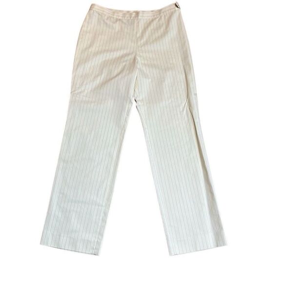 Vintage Jean Paul Gaultier Femme Ivory Pinstripe Suit Set Blazer & Pants (304) - Picture 12 of 16